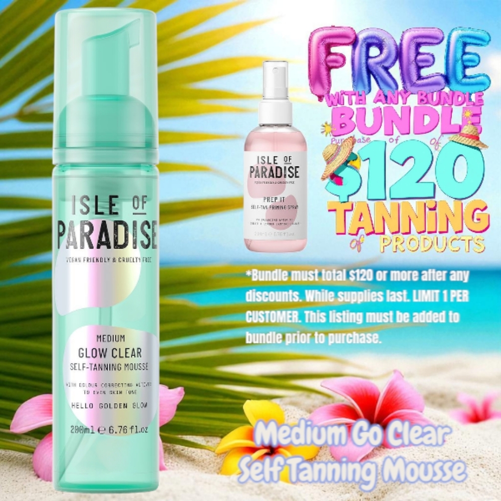 Isle of Paradise Go Clear Self Tanning Mousse In Medium